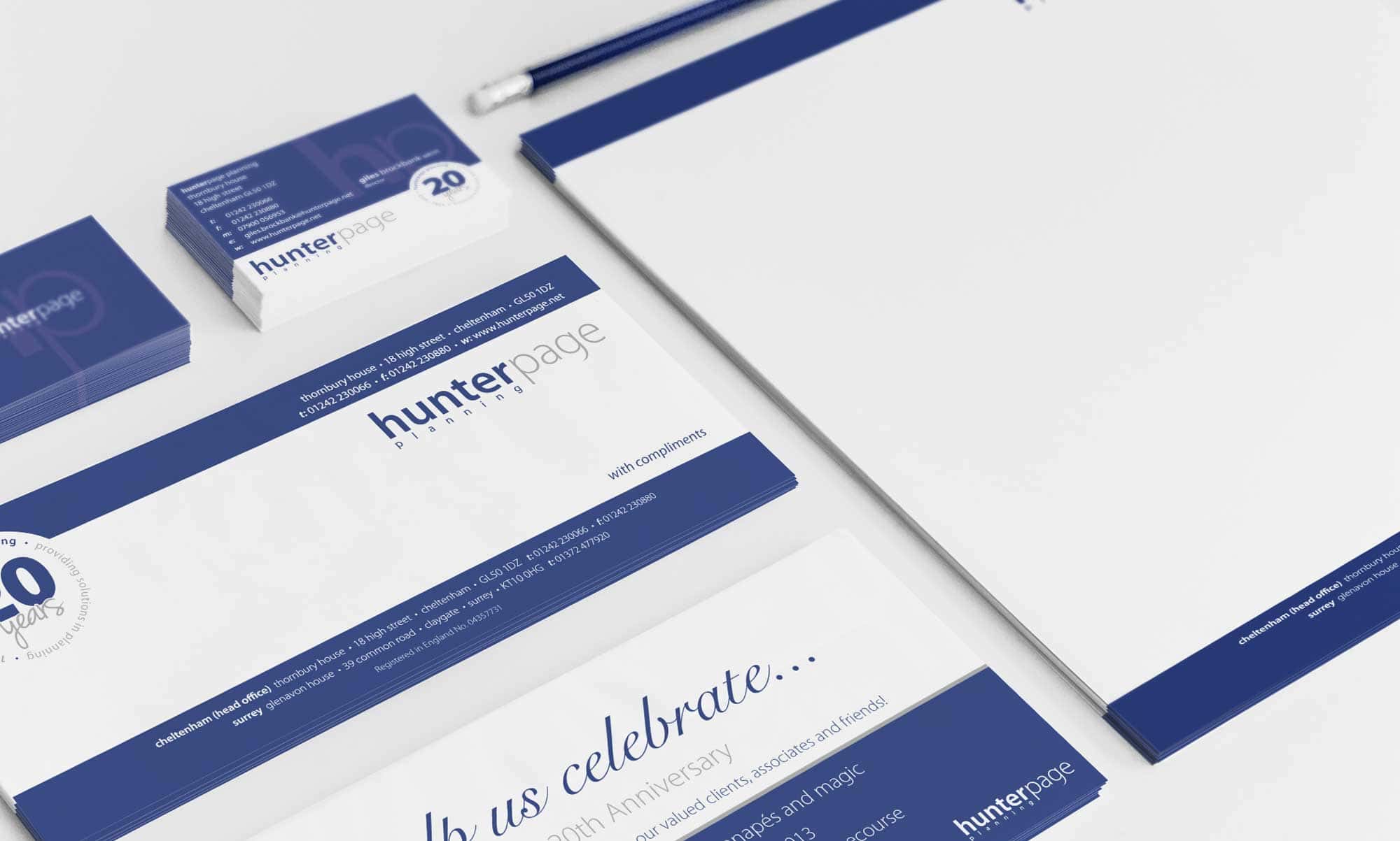 Hunter Page Planning corporate branding design