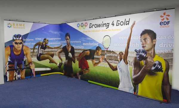 Curve System Exhibition Banner Design and Print - EDF Energy